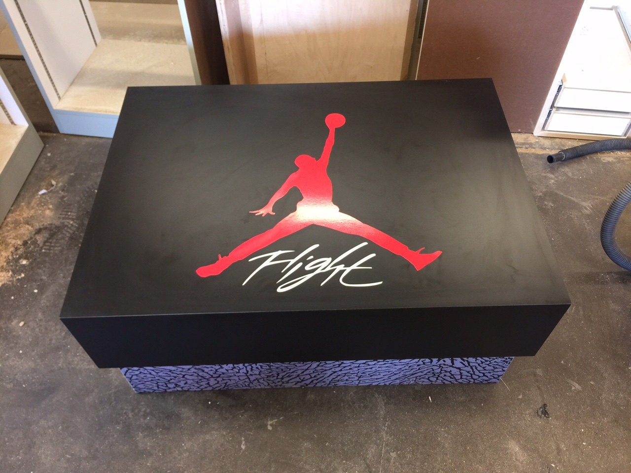 custom jordan shoe box drawer