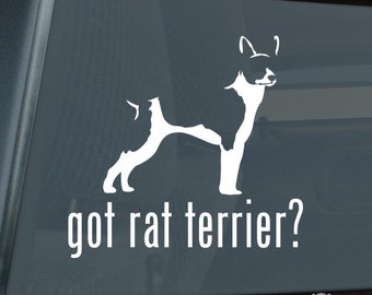 Got Rat Terrier Die Cut Vinyl Sticker - 972