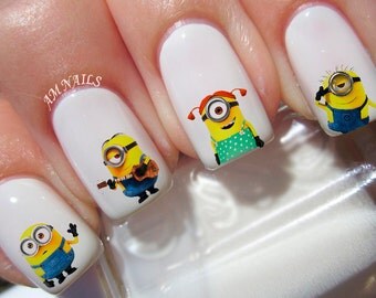 42 Minions Nail Decals