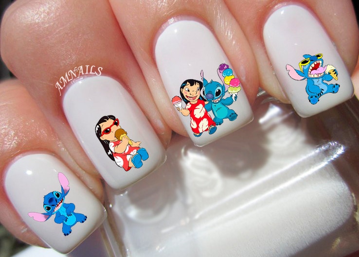 64 Lilo and Stitch Nail Decals