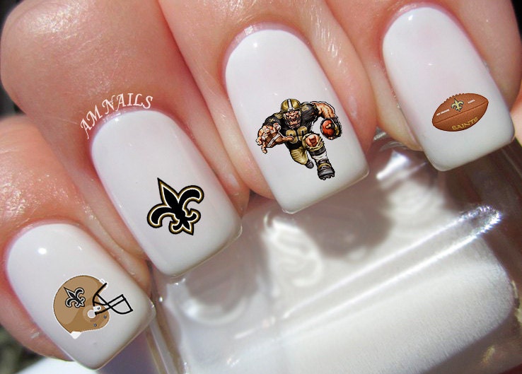 New Orleans Saints Nail Decals