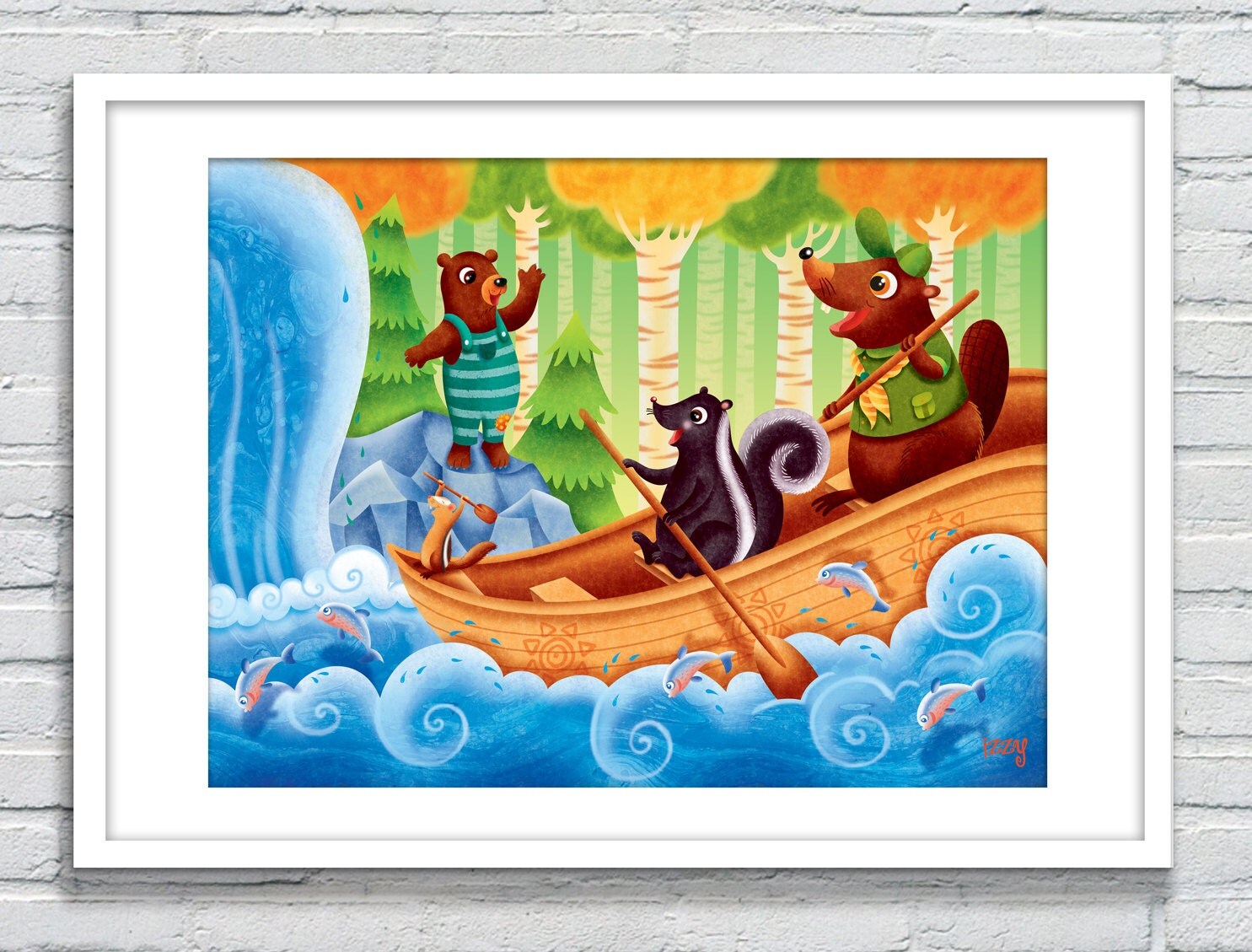 Row Row Row Your Boat Poster Nursery Rhymes toddler