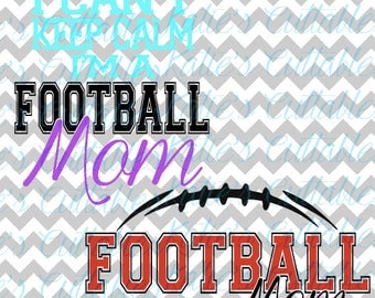 Football Mom, Football Season, Football Monogram, .SVG/.PNG/.EPS Files