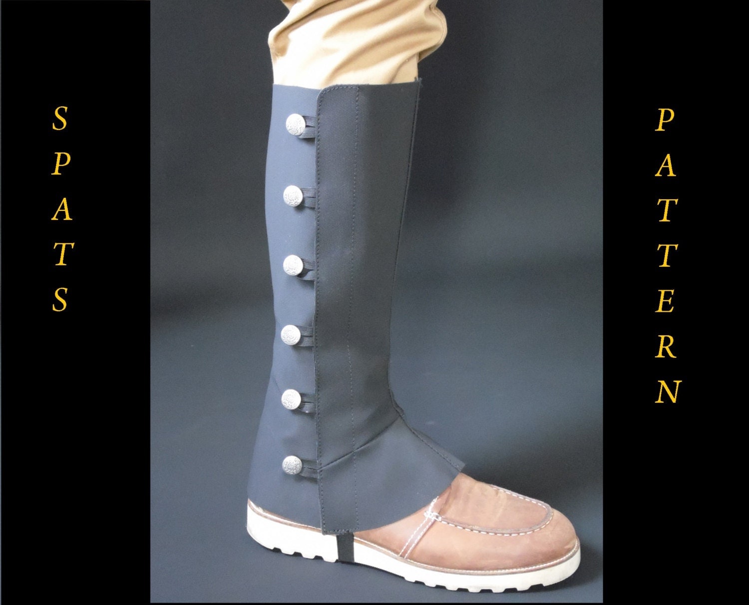 PDF downloadable spats pattern and tutorial by RZcrafting on Etsy