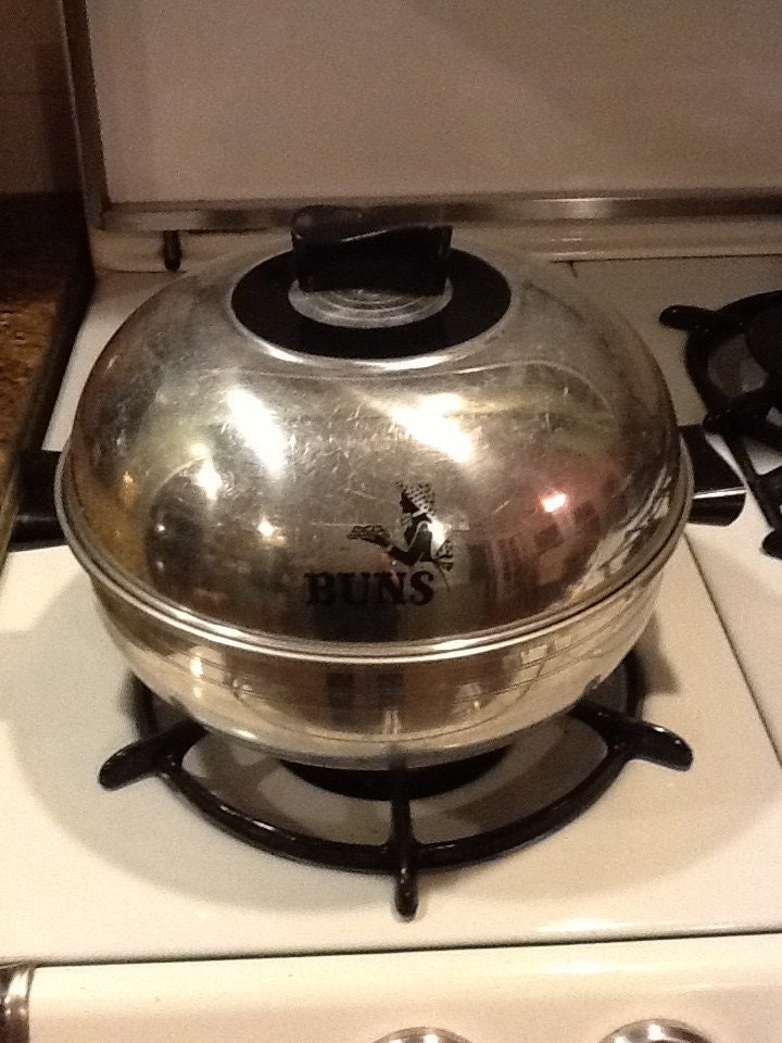Vintage West Bend Stove Top Aluminum Bun Warmer. Haute Juice