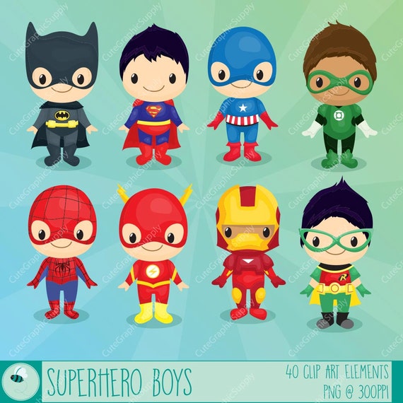 Superhero boys clipart, Superhero clipart, Hero clip art, Super Hero ...