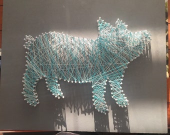 Pig string art board