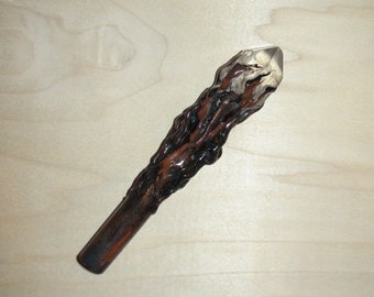 Sir William W. Real Quartz Crystal Pipe Tamper "Wizard's Staff"