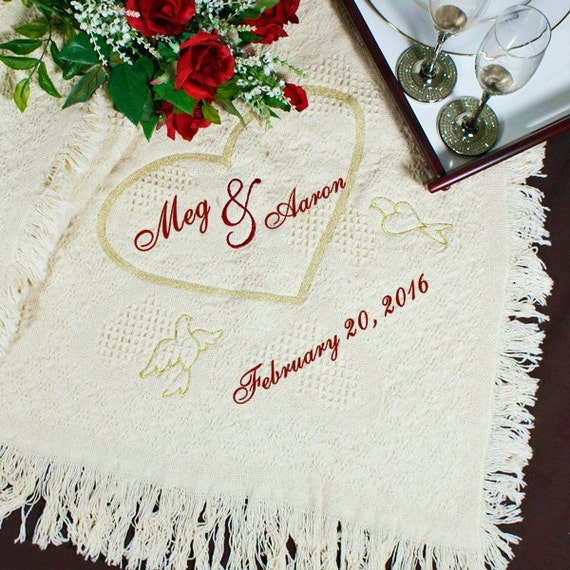 Personalized Wedding Blanket Wedding Gift Custom ...