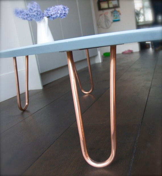Copper hairpin legs 31cm made from real copper