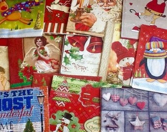 OFFER! Christmas Napkin Grab bag! Decoupage Napkins, Paper Napkins for Decoupage, Decoupage Napkins, Seasonal Decoupage, Christmas Decoupage