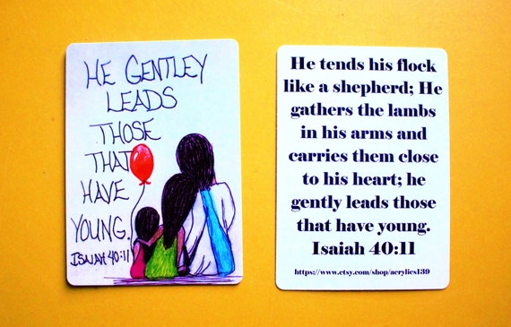 Image result for gently leads those with young scripture