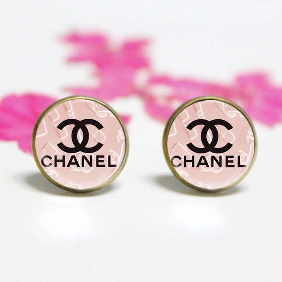 Chanel EarringsCustom Monogram Chanel by Artworkfly on Etsy