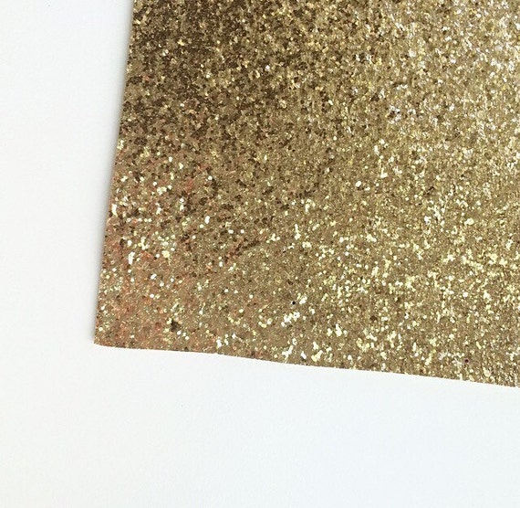 Pale Gold Glitter Fabric Sheet 8x11 Glitter Sheet Gold