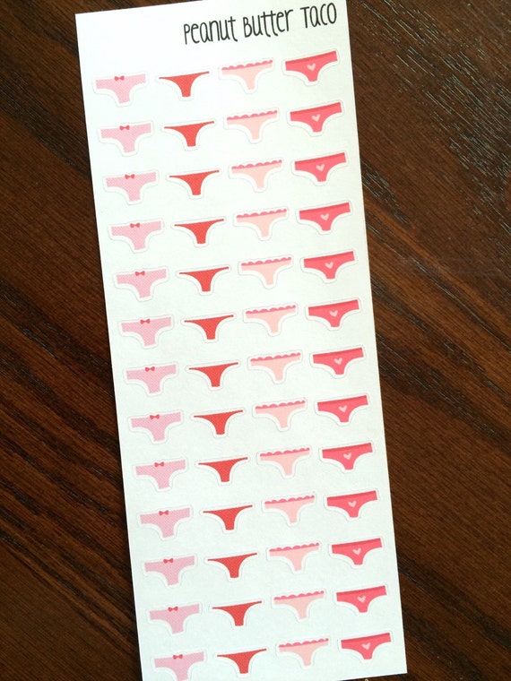 Underwear Stickers by PeanutButterTaco on Etsy