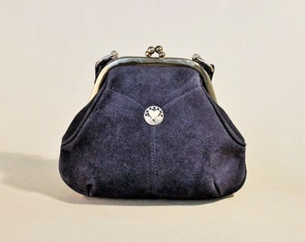 Vintage Black Leather Bag, Shoulderbag, Office Bag, Shoulderpurse