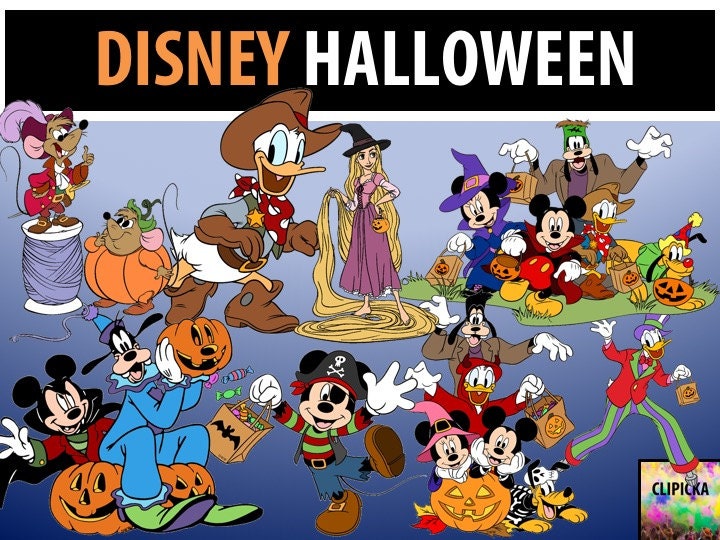 26 Disney Halloween Clipart Cartoon Clip art Printable
