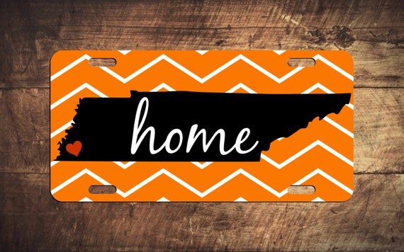 Tennessee HOME License Plate TN Custom Car Tags Monogrammed