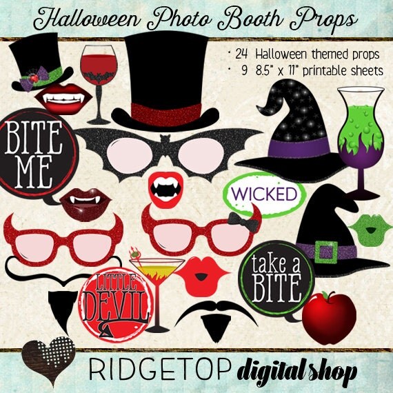 Halloween Printable Photo Booth Props