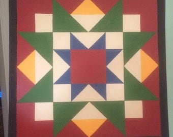 Items similar to Barn Quilt, Early Riser Pattern on Etsy