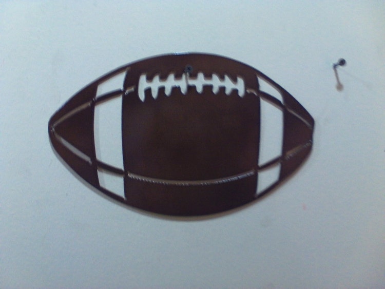 football metal wall art wall art plasma cut by HOMESTEADSTEEL