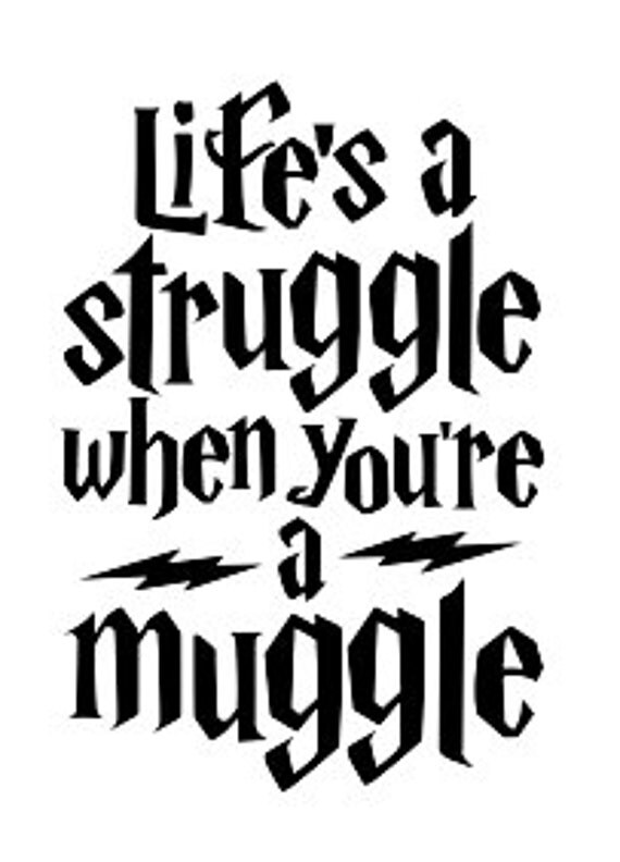 Harry Potter Muggle by StickSome on Etsy