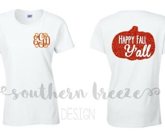 monogram pumpkin shirt