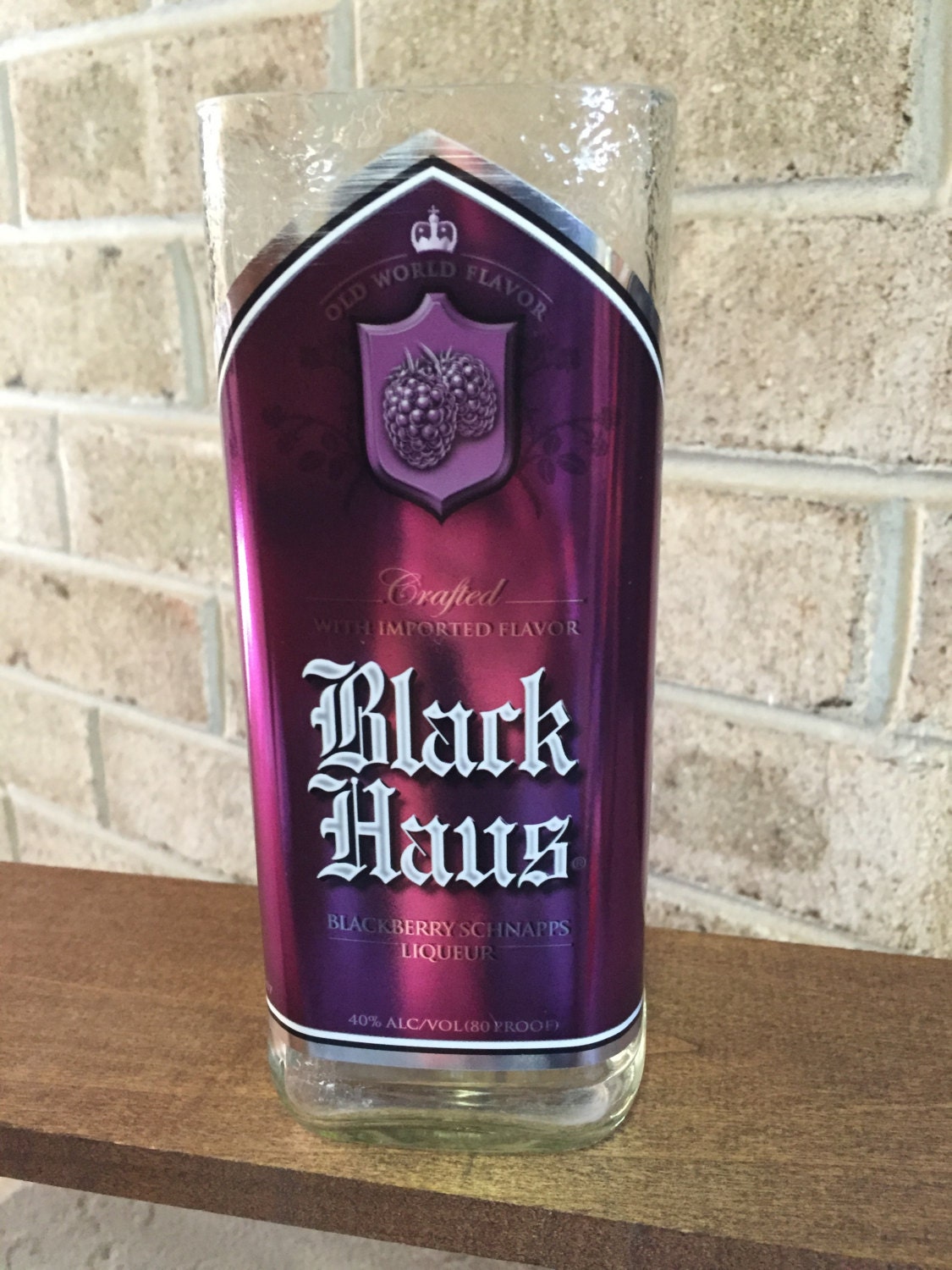 Scented Black Haus Blackberry Schnapps Liquor Bottle Candle