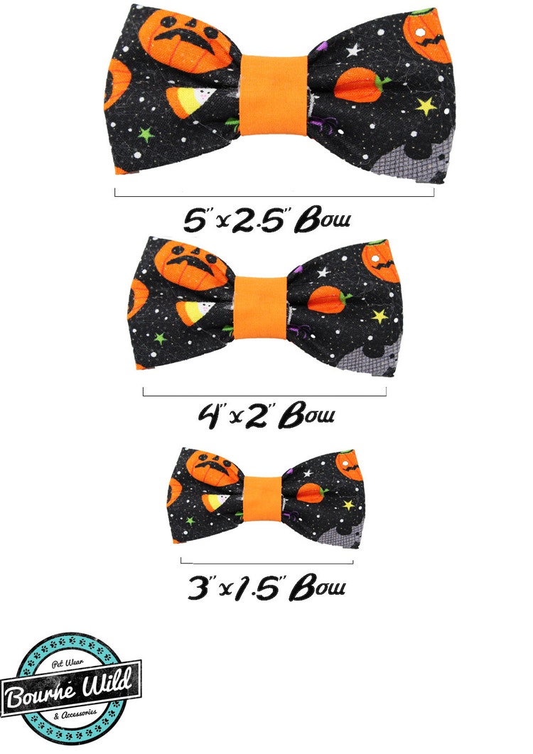 Halloween Dog Bow Tie Halloween Dog Costume by BourneWildPetWear