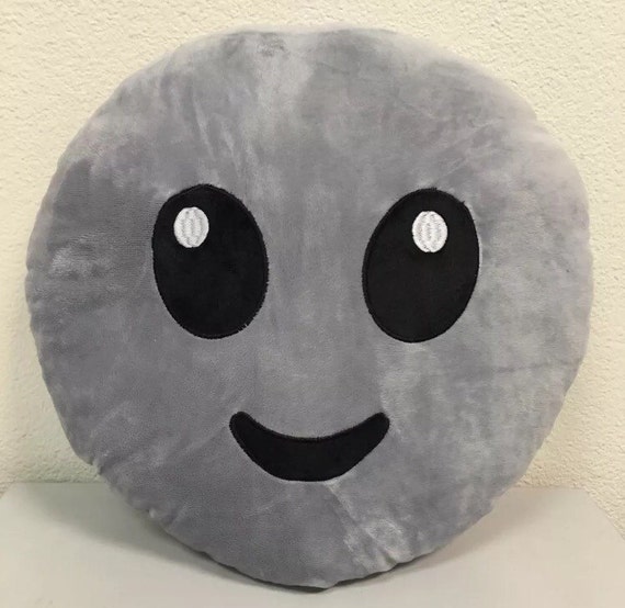 alien emoji pillow