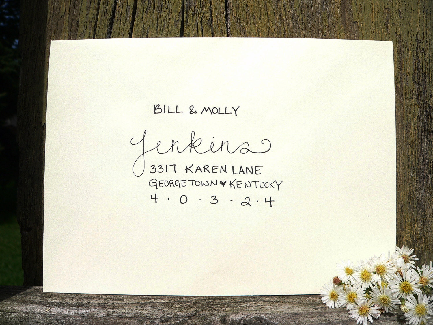 Handwritten Envelope Addressing 4089