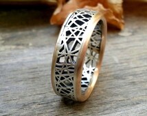 Handmade braided wedding rings