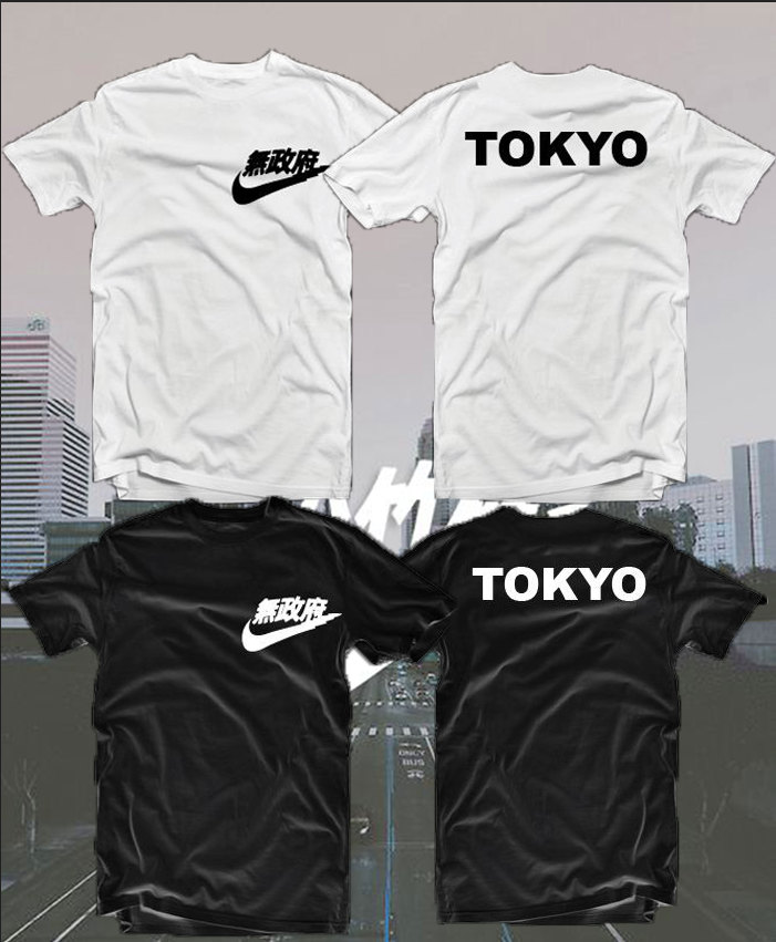 NIKE tokyo osaka in japanese t-shirt small pocket by IvanUkatoshop