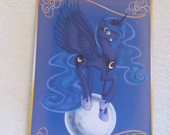 Princess Luna - My Little Pony - Brony Character - Just over A5 size -