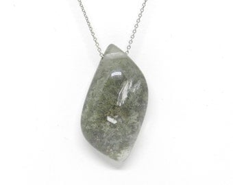 Small Worlds: Garden Moss Quartz Necklace