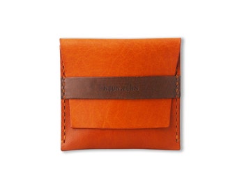 Small Coin Pouch/Coin Wallet/Coin Purse/Leather Coin Pouch/Small Leather Pouch/Women or Men/Leather Wallet/ Vintage Wallet/ to order