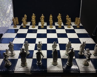 Handmade Pewter Chess Set Handmade Pewter Chess Set