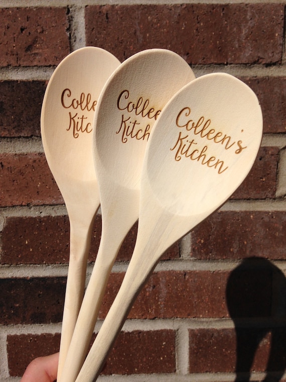 Custom engraved wooden spoon