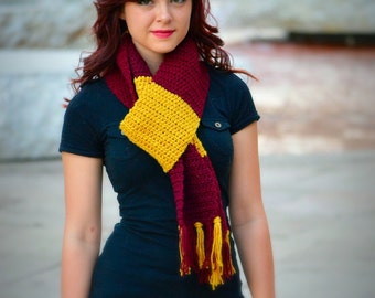 ON SALE: Unisex Harry Potter Costume/Arizona State Football Crochet Scarf