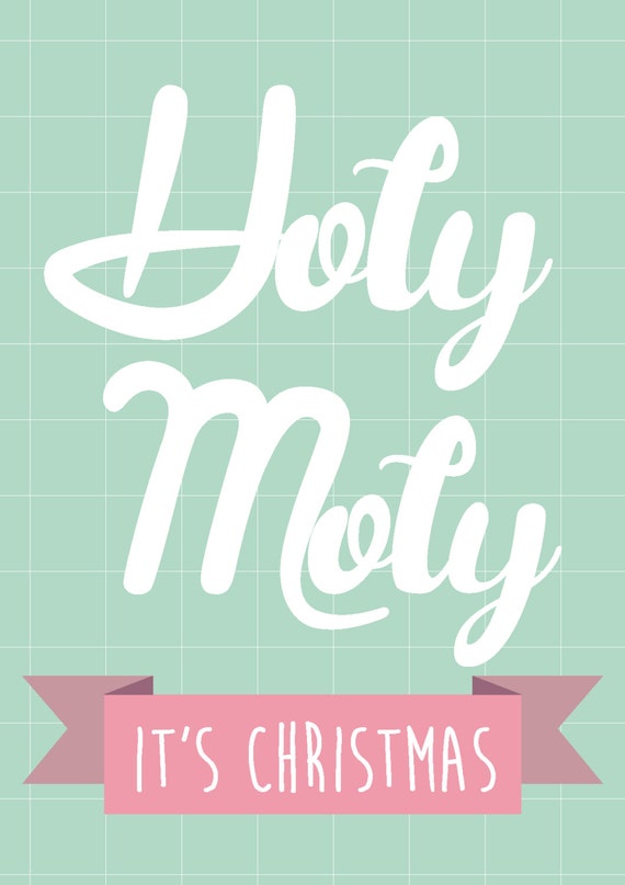 Holy Moly quote Kerstkaart