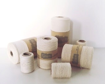 Cotton warp thread / Katoengaren / tapestry / unbleached / ongebleekt