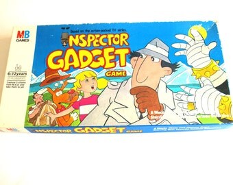 Vintage Inspector Gadget Board Game - Rare 1983 Collectable Milton Bradley Game - Collectible Cartoon Games Toys - Complete
