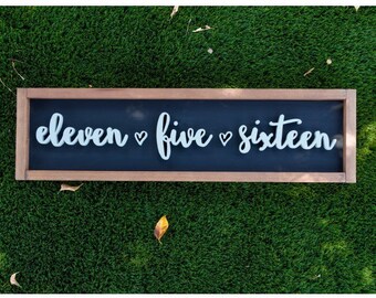 Wedding date wood sign // wedding signage // aniversary gift // wedding decor // wedding wooden sign // save the date sign // bridal shower