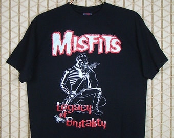 Misfits t-shirt, older black tee shirt, Legacy of Brutality album, Samhain, Danzig