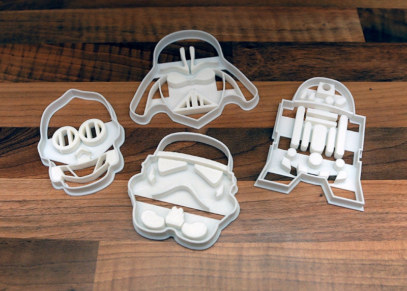 Star Wars Cookie Cutters x 4 Darth Vader Storm Trooper
