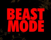 Popular items for beast mode decal on Etsy