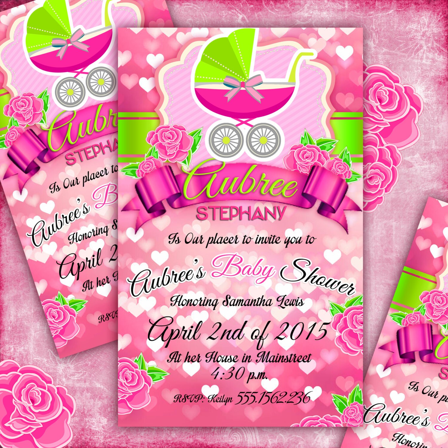 Personalize Digital Baby Shower Invitation by CocoaParty on Etsy