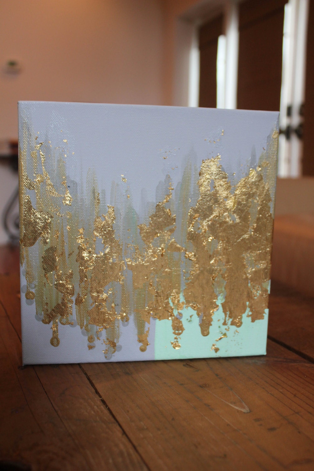 Gold Leaf Abstract Canvas