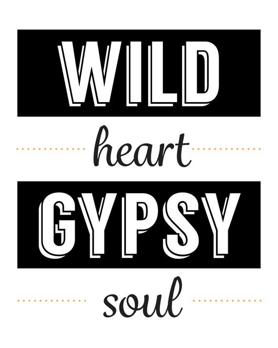 wild heart with gypsy soul buffalo wall mural image