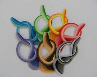 Quilling Paper . Bulk Pack, 7 bundles, 700 strips. 4 different widths available